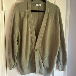 Aritzia Green Cardigan